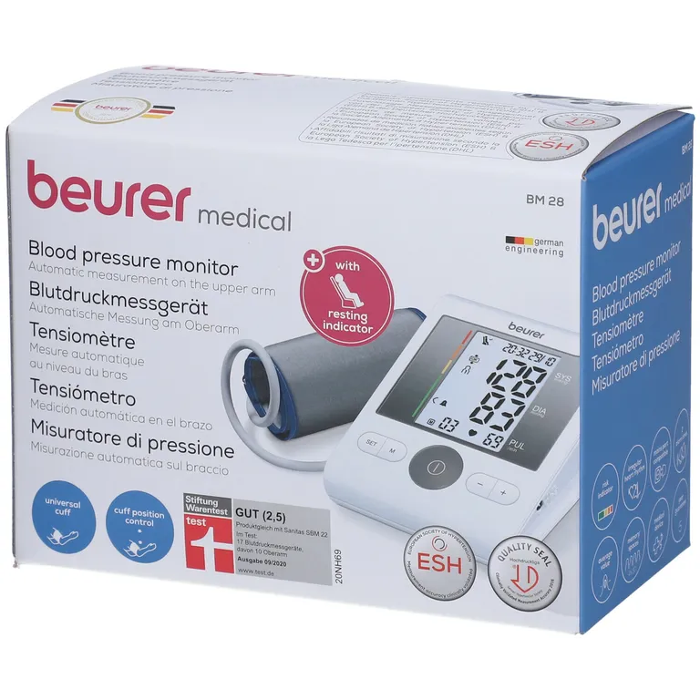 shopapotheke Beurer Blutdruckmessgerät Oberarm BM 28