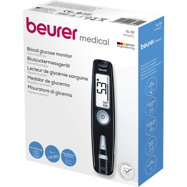 shopapotheke Beurer Blutzuckermessgerät GL 50 mmol/l 3-in-1