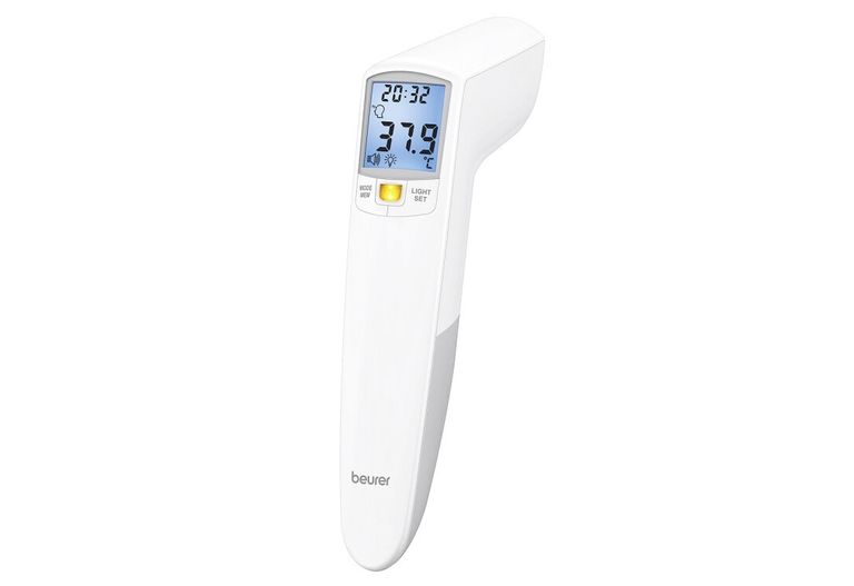 Shopapotheke Beurer Kontakloses Fieberthermometer Weiß FT 100 Temperaturmessung LED-Alarm