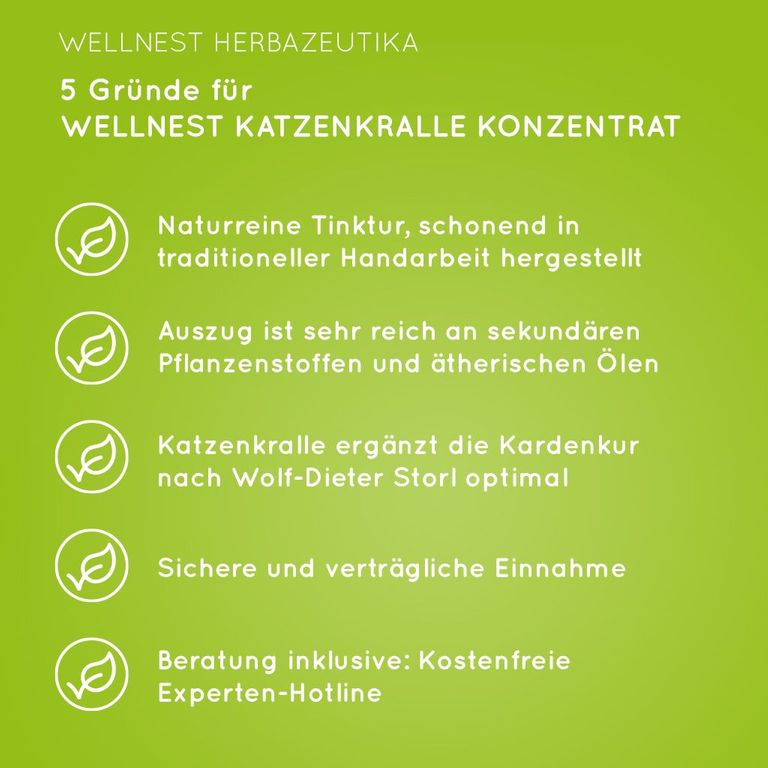 Shopapotheke Bio Katzenkralle Konzentrat Wellnest Urtinktur