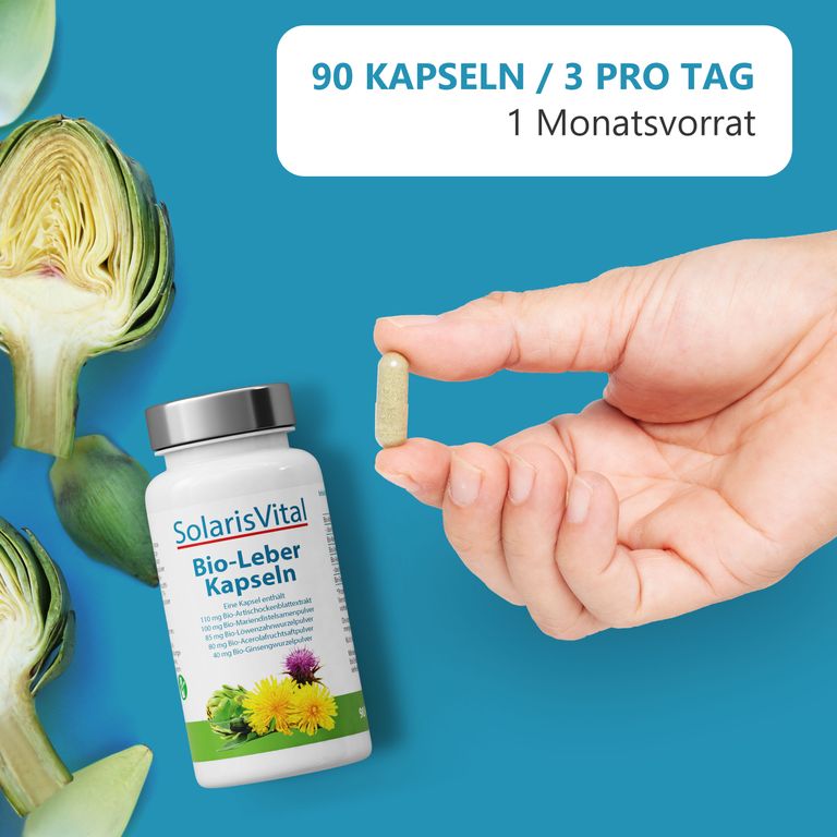 Shopapotheke Bio-Leber Kapseln In Bioqualität Von Solaris Vital