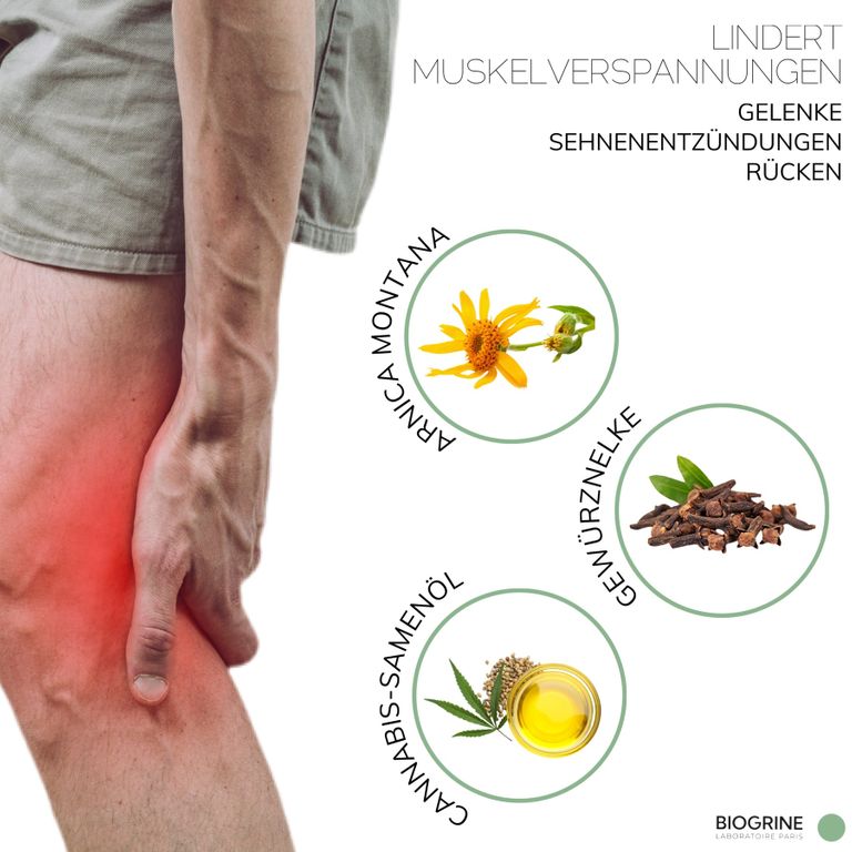 Shopapotheke BIOGRINE „REMEDY“ ARNIKA-GEL MIT CBD NELKE & ZYPRESSE