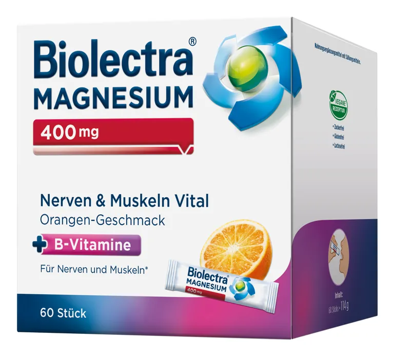 shopapotheke Biolectra® MAGNESIUM 400 mg Nerven & Muskeln Vital