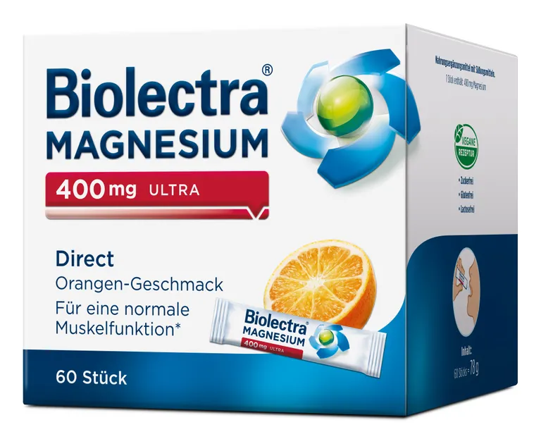 shopapotheke Biolectra® Magnesium ultra Direct 400 mg Orange