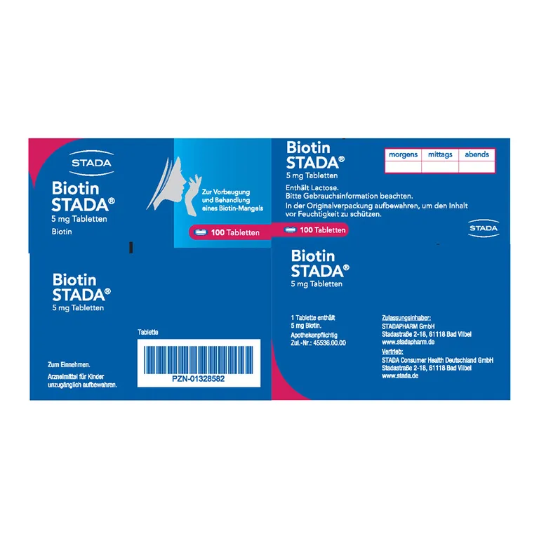 Shopapotheke Biotin STADA® 5 Mg Tabletten Bei Biotinmangel