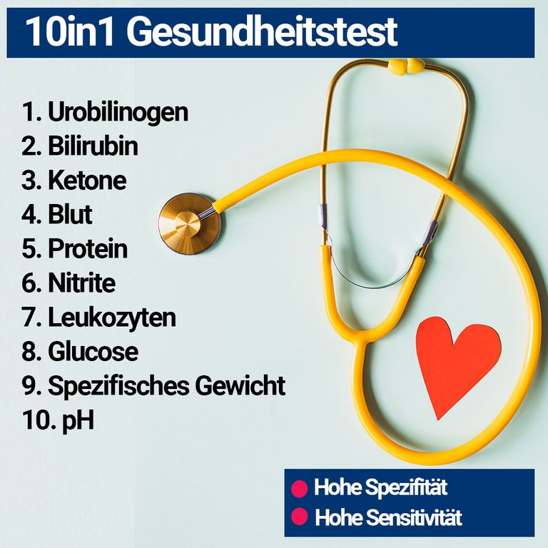 Shopapotheke BMUT 10in1 Gesundheitstest Urintest In Ernährungsfragen
