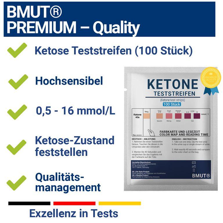 Shopapotheke BMUT Ketone Teststreifen Für Urin Bei Ketogener Diät