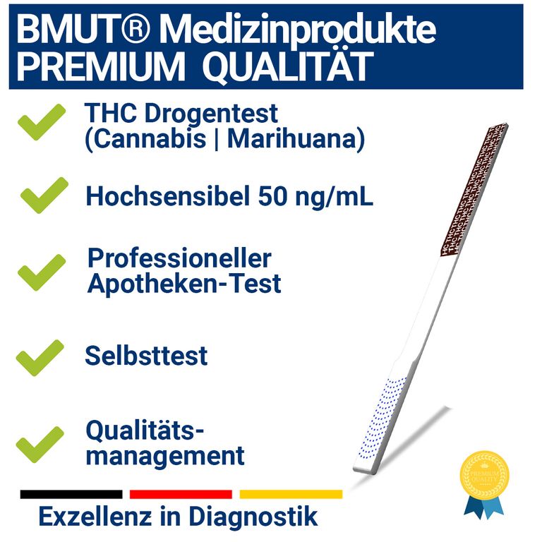 Shopapotheke BMUT THC – Drogentest Teststreifen Urin 50ng/mL
