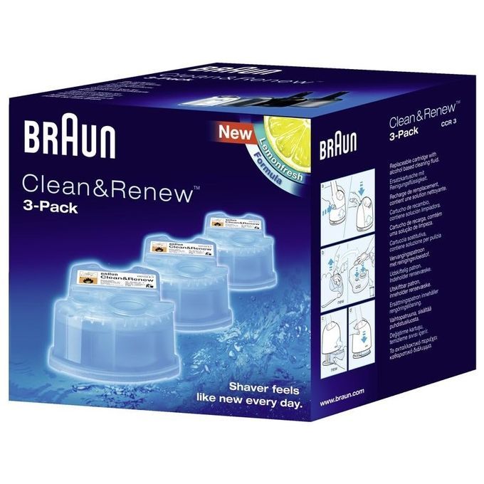 shopapotheke Braun Clean&Renew CCR3 Reinigungskartuschen für Elektrorasierer