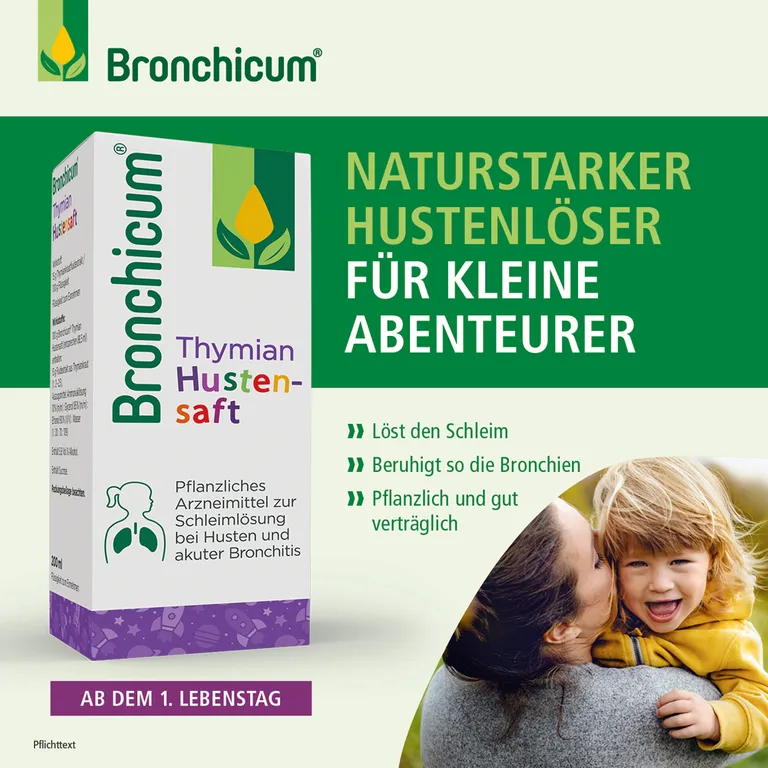 Shopapotheke Bronchicum Thymian Hustensaft - Pflanzlicher Hustenlöser Geeignet Für Säuglinge