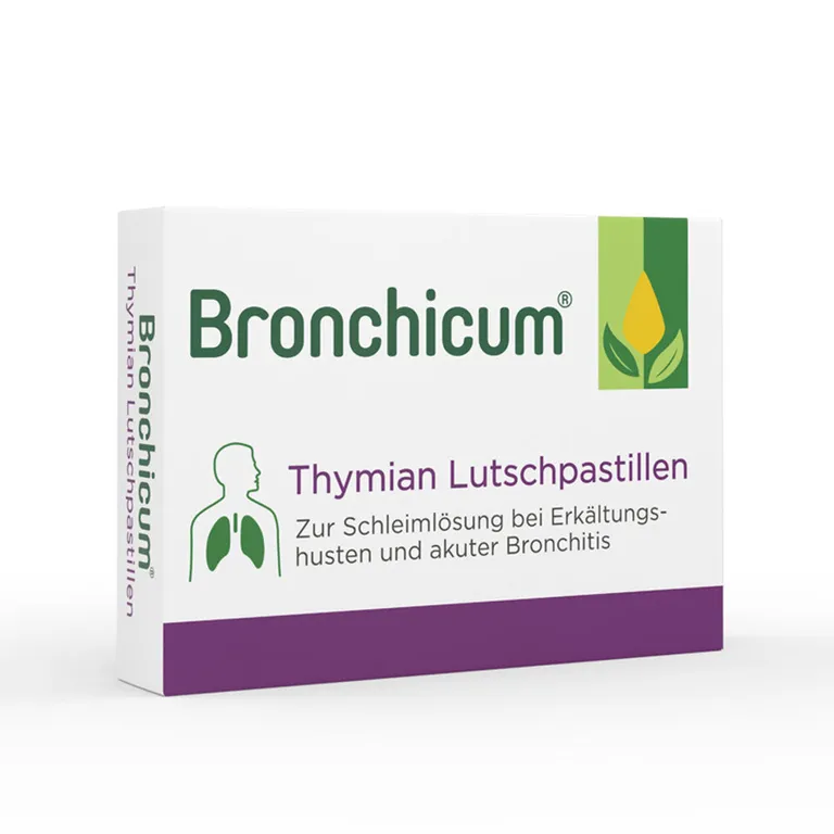 shopapotheke Bronchicum Thymian Lutschpastillen - Schleimlösung bei Erkältungshusten und akuter Bronchitis