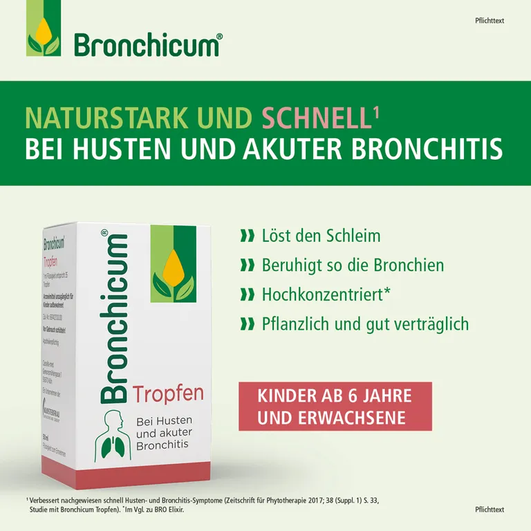 Shopapotheke Bronchicum Tropfen - Pflanzliche Erkältungstropfen Bei Husten Und Akuter Bronchitis