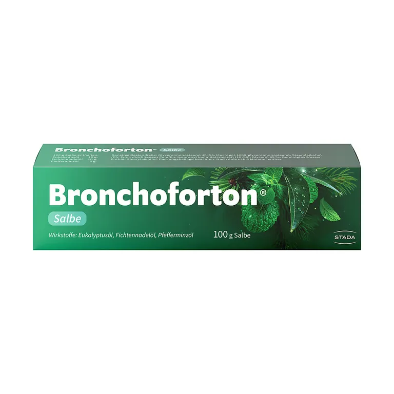 Shopapotheke Bronchoforton® Salbe – Erkältungssalbe Mit Rein Pflanzlichen Wirkstoffen. Löst Zähen Schleim Erleichtert Das Abhusten; Mit Eukalyptus- Fichtennadel- Und Pfefferminzöl