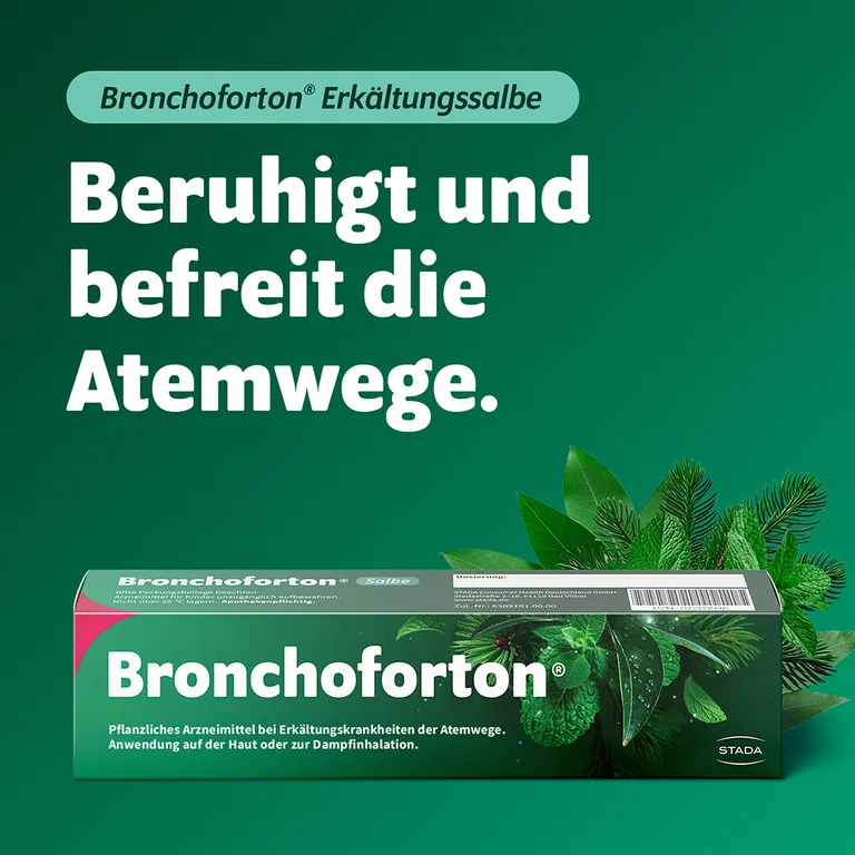 Shopapotheke Bronchoforton® Salbe – Erkältungssalbe Mit Rein Pflanzlichen Wirkstoffen. Löst Zähen Schleim Erleichtert Das Abhusten; Mit Eukalyptus- Fichtennadel- Und Pfefferminzöl