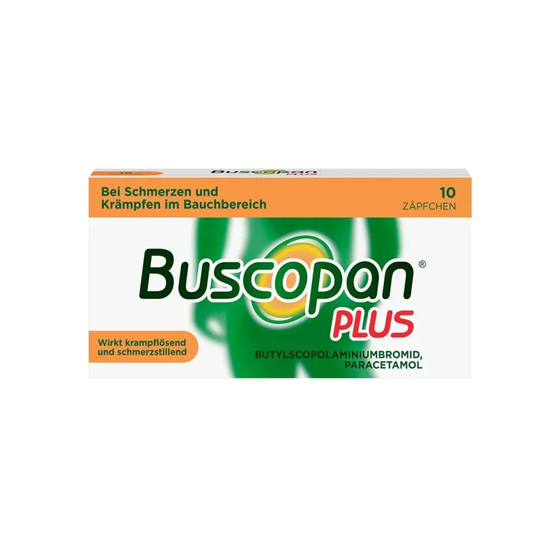 shopapotheke Buscopan Plus Zäpfchen bei Bauchschmerzen und Regelschmerzen - Jetzt 10% mit dem Code nattermann10 sparen*
