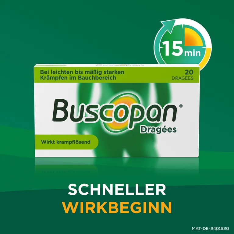 Shopapotheke Buscopan® Dragées Mit Butylscopolamin Bei Leichten Bis Mäßig Starken Bauchschmerzen Und Bauchkrämpfen - Jetzt 10% Mit Dem Code Nattermann10 Sparen*