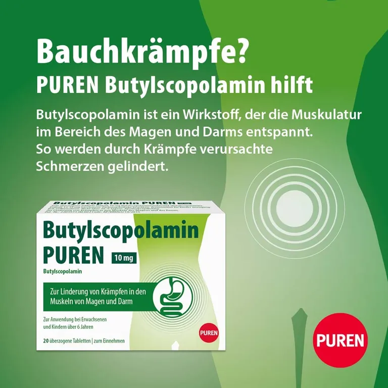Shopapotheke Butylscopolamin PUREN 10 Mg überzogene Tabletten