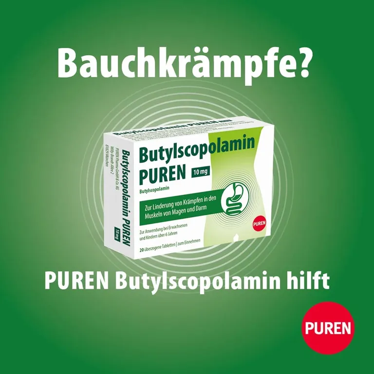 Shopapotheke Butylscopolamin PUREN 10 Mg überzogene Tabletten