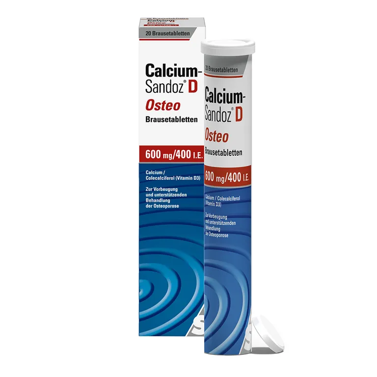 shopapotheke Calcium-Sandoz® D Osteo 600 mg/ 400 mg I.E