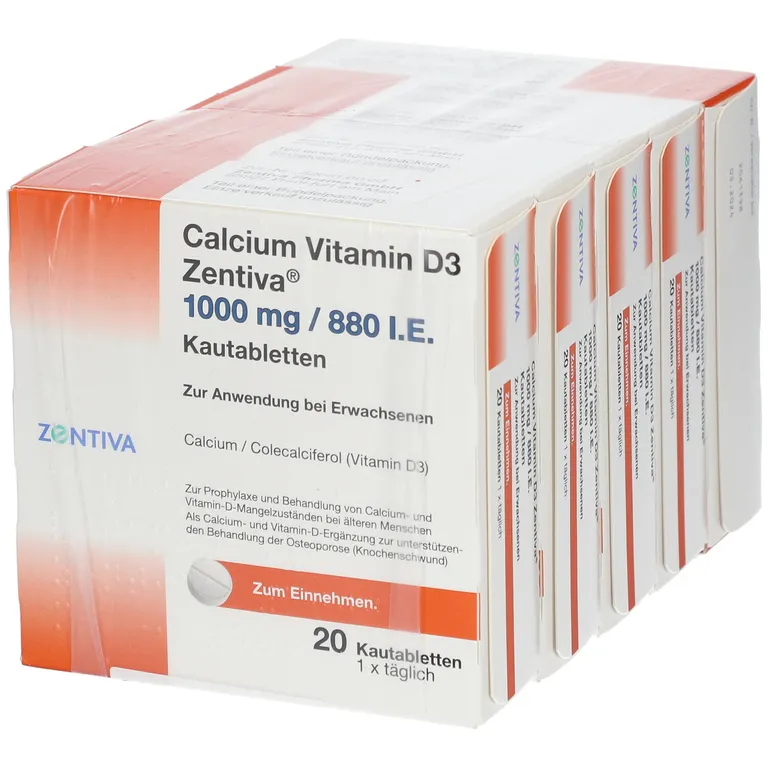 Shopapotheke Calcium Vitamin D3 Zentiva® 1000 Mg/880 I.E