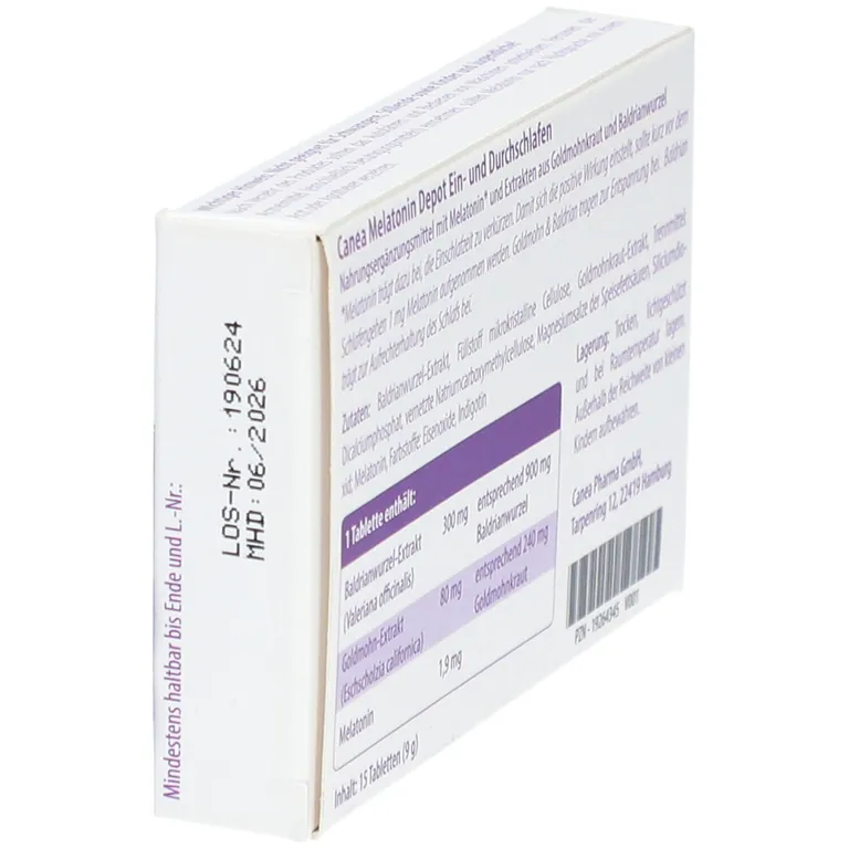 Shopapotheke Canea Melatonin Depot Ein- Und Durchschlafen