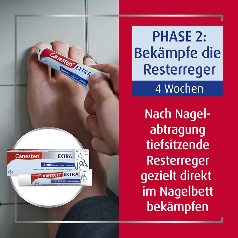 Shopapotheke Canesten® EXTRA 2-Phasen-Kurztherapie-Set Bei Nagelpilz