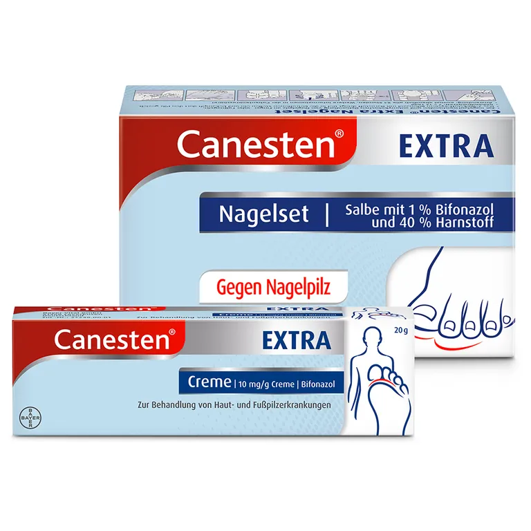 shopapotheke Canesten® EXTRA 2-Phasen-Kurztherapie-Set bei Nagelpilz