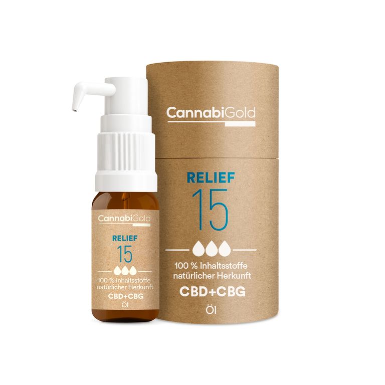 shopapotheke CannabiGold® Relief 15 CBD- und CBG-Öl