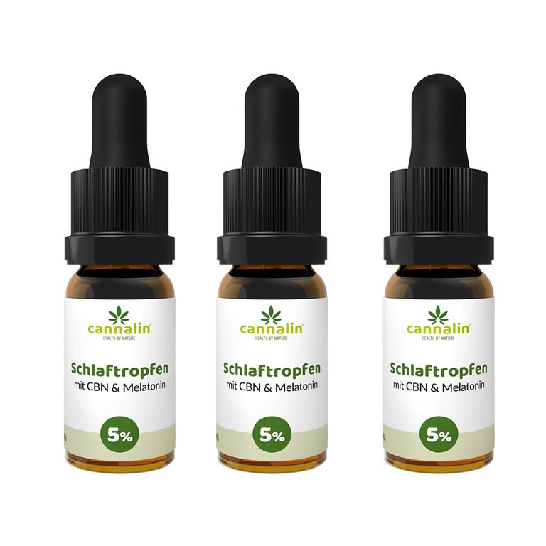 shopapotheke Cannalin - 3x Schlaftopfen mit CBN und Melatonin - 5%
