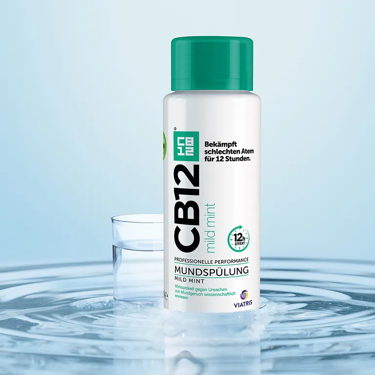 Shopapotheke CB12 Mundspülung Mild: Mundwasser Mit Zinkacetat & Chlorhexidin Gegen Schlechten Atem & Mundgeruch