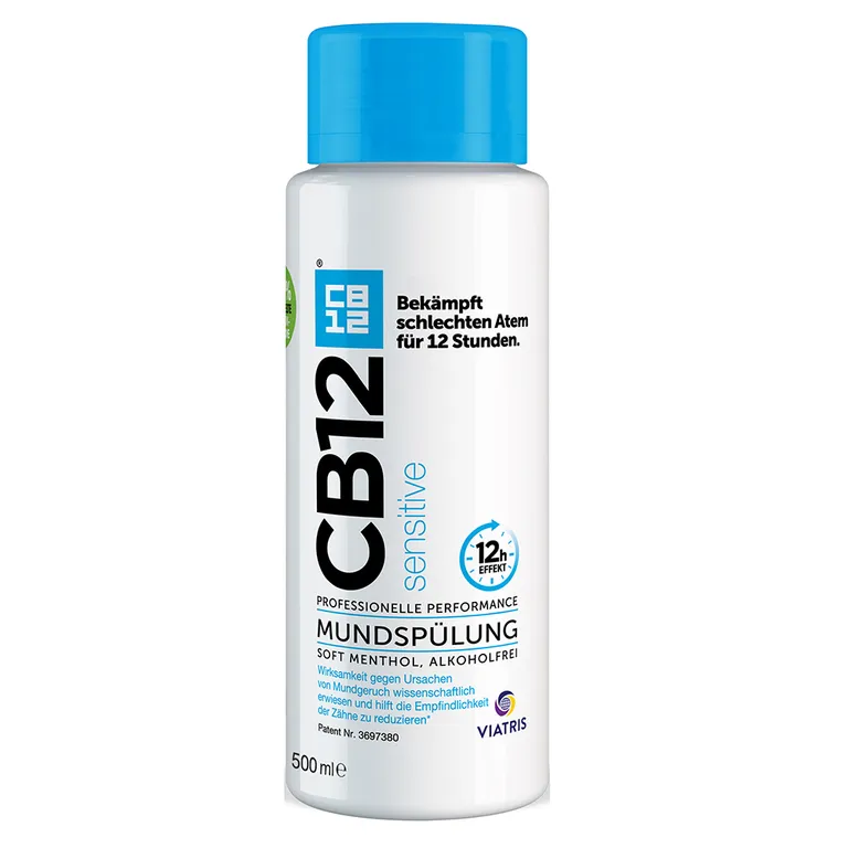 shopapotheke CB12 Sensitive Mundspülung: Mundwasser mit Zinkacetat & Chlorhexidin
