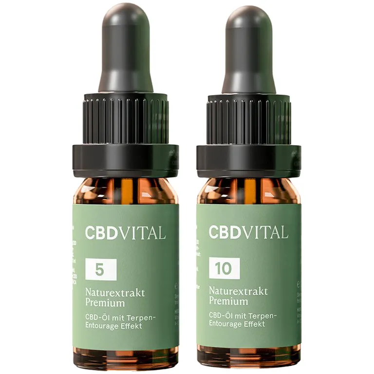 shopapotheke CBD VITAL Naturextrakt Premium Öl 10 % + CBD VITAL Naturextrakt Premium Öl 5 %