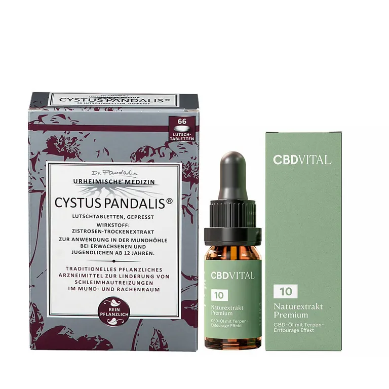 shopapotheke CBD VITAL Naturextrakt Premium Öl 10 % + Cystus Pandalis®