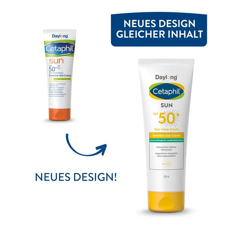 Shopapotheke CETAPHIL SUN Sensitive Gel-Creme SPF 50+ Extra-leichter Fettfreier Sonnenschutz