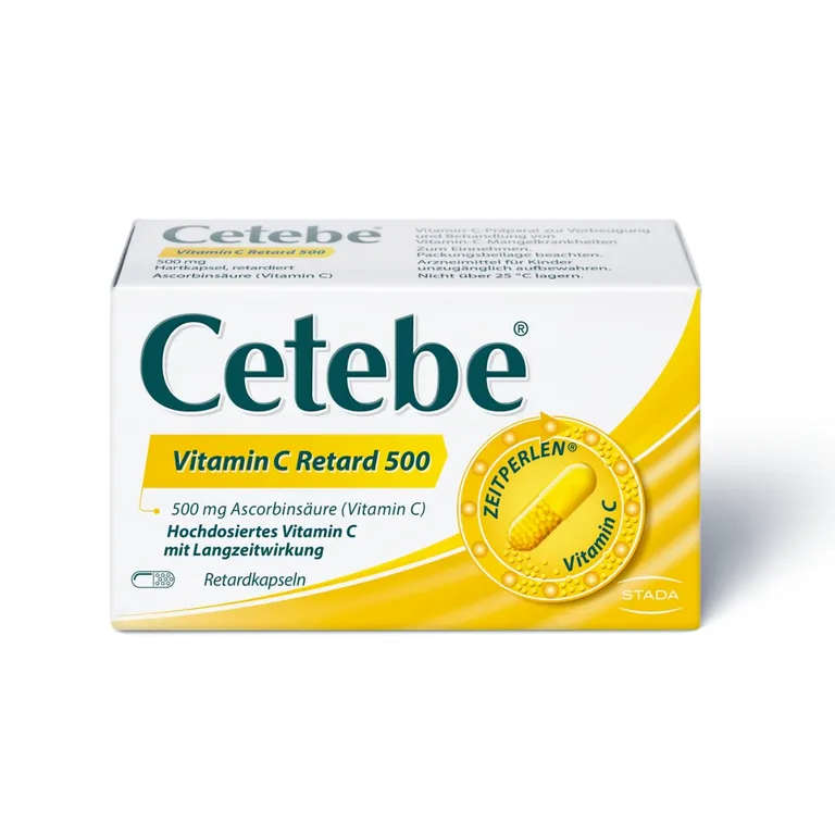 shopapotheke Cetebe® Vitamin C Retard 500 Arzneimittel hochdosiertes Vitamin C mit Langzeitwirkung