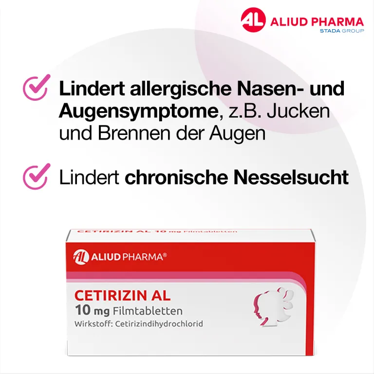 Shopapotheke Cetirizin AL 10 Mg Filmtabletten Bei Heuschnupfen