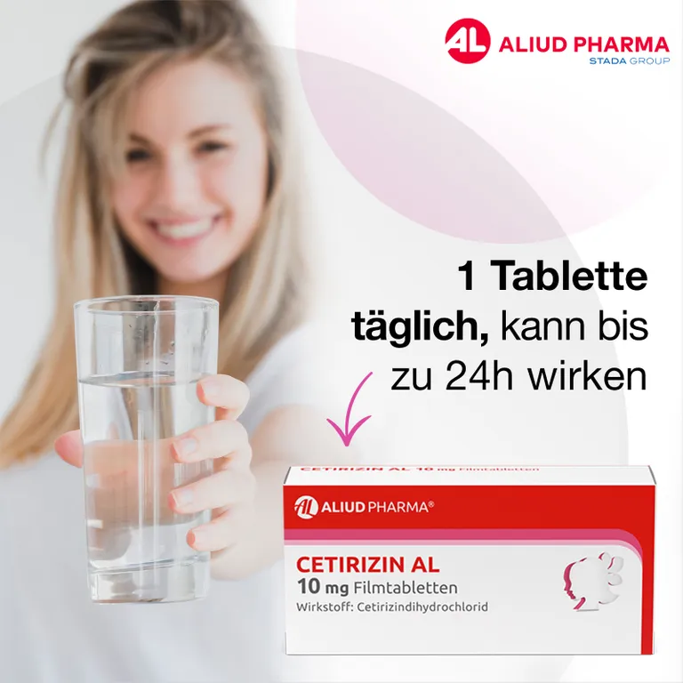 Shopapotheke Cetirizin AL 10 Mg Filmtabletten Bei Heuschnupfen