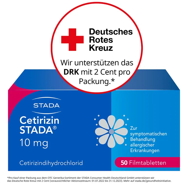 Shopapotheke Cetirizin STADA® 10 Mg Filmtabletten Bei Allergien