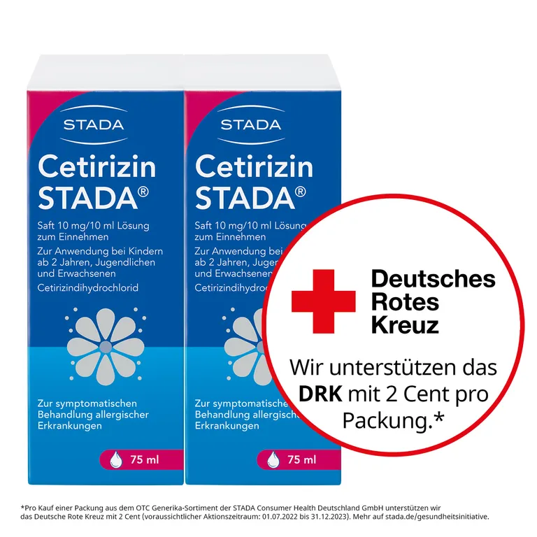 Shopapotheke Cetirizin STADA® Saft 10mg/10ml Lösung Zum Einnehmen Bei Allergien