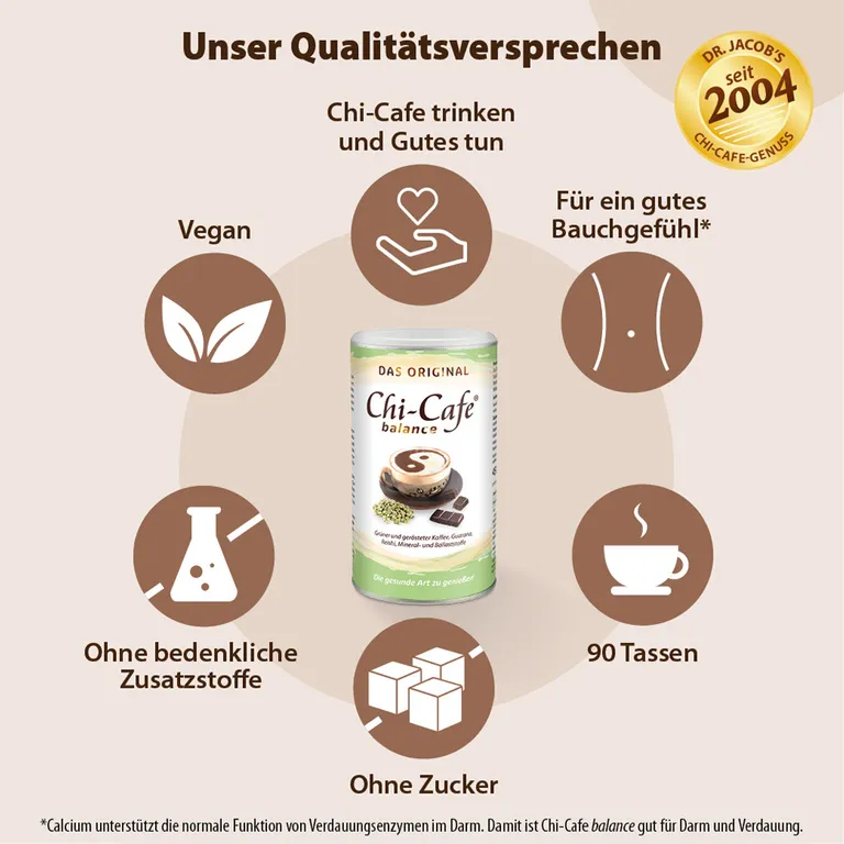 Shopapotheke Chi-Cafe Balance Wellness Kaffee Mit Akazienfaser Guarana Reishi-Pilz Ginseng