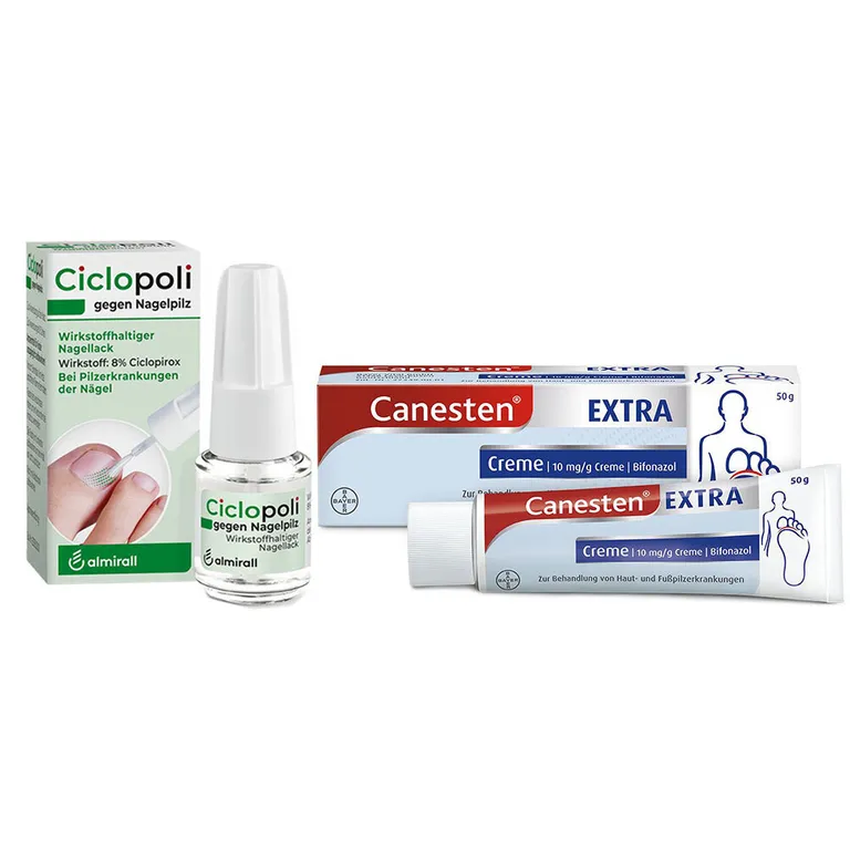 shopapotheke Ciclopoli® gegen Nagelpilz 6 6 ml + Canesten® EXTRA Bifonazol Creme