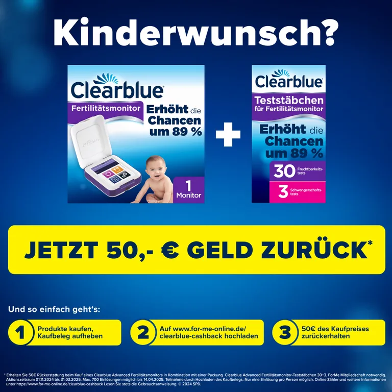 Shopapotheke Clearblue Advanced Fertilitätsmonitor - Jetzt 50€ Cashback Sichern