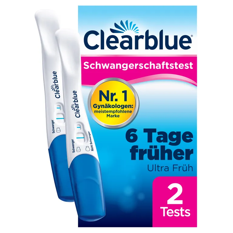 shopapotheke Clearblue Schwangerschaftstest Frühtest Frühe Erkennung 2er