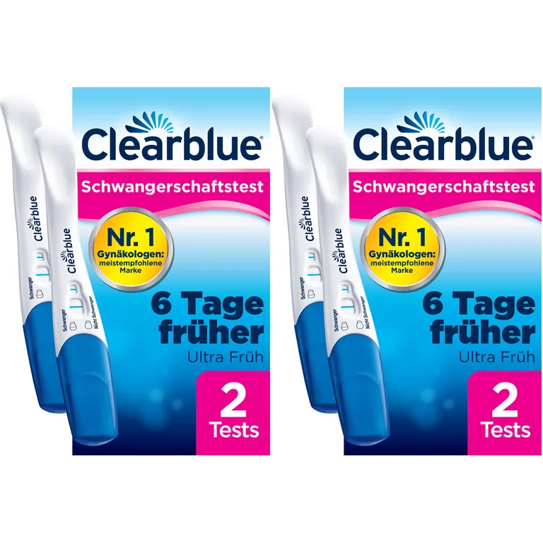 shopapotheke Clearblue Schwangerschaftstest Frühtest Frühe Erkennung 2er