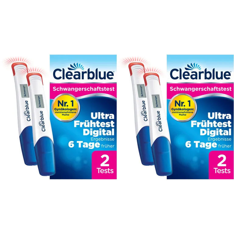 shopapotheke Clearblue Schwangerschaftstest Ultra Frühtest Digital 2er