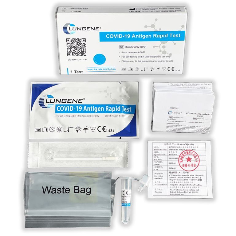 shopapotheke Clungene Covid-19 Corona Schnelltest Nasal + GRATIS BLT Desinfektionsmittel