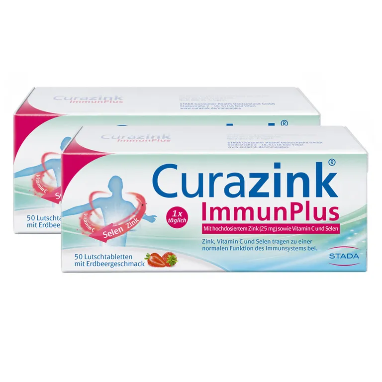 shopapotheke Curazink® ImmunPlus – Veganes Nahrungsergänzungsmittel zur Unterstützung des Immunsystems Zink-Histidin-Dihydrat