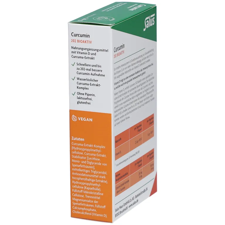 Shopapotheke Curcumin 202 Bioaktiv Kapseln Mit Vitamin D Und Curcuma-Extrakt