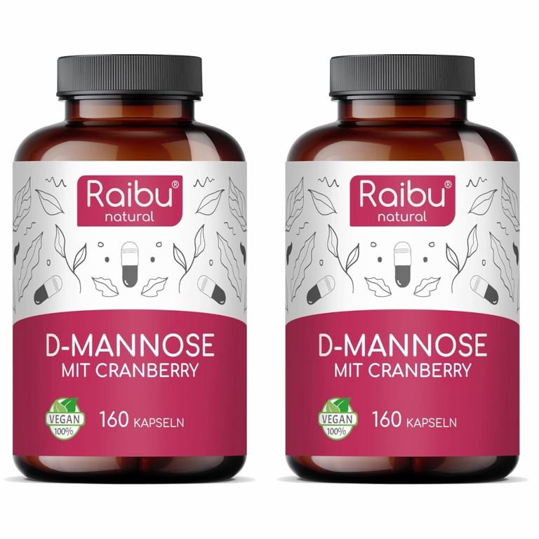 shopapotheke D-Mannose Cranberry Kapseln Hochdosiert - RAIBU