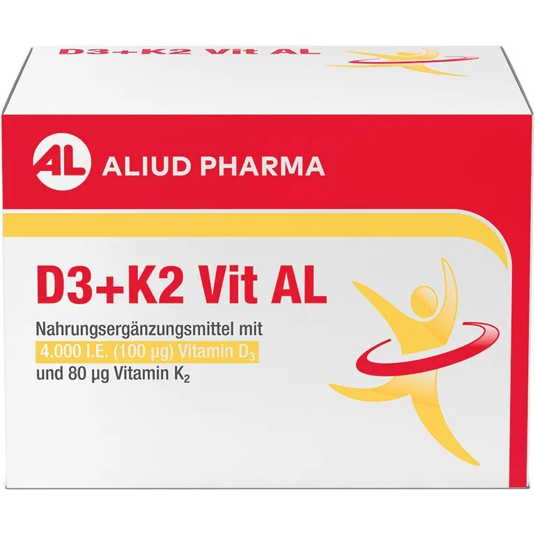 shopapotheke D3 + K2 Vit AL 4000 I.E. / 80 µg Kapseln: ein starkes Duo für die Knochen
